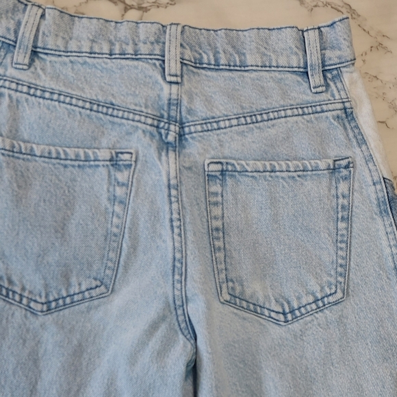 Pacsun High Rise Wide-leg Baggy Jeans With Patchwork Side Panels, Size 25 - Picture 11 of 12